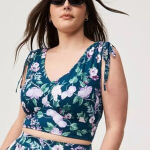 Torrid | Floral Deep V-Neck Top